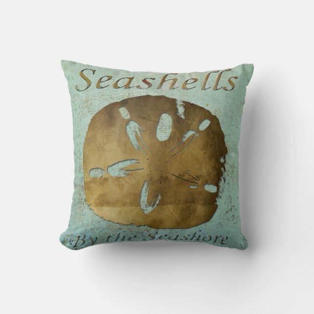 Seashells Pillow, Copyright Karen J Williams Kussen (Voorkant)