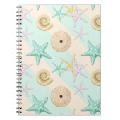 Seashells Retro Pastel Zee Life Notitieboek (Voorkant)