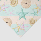 Seashells Retro Pastel Zee Life Tissuepapier (Detail)