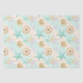 Seashells Retro Pastel Zee Life Tissuepapier (Voorkant)