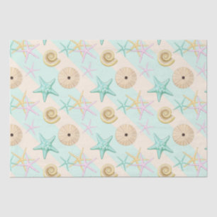 Seashells Retro Pastel Zee Life Tissuepapier