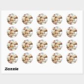 Seashells Ronde Sticker (Vel)