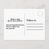 Seashells Sandy Beach Ocean Change of Address Aankondigingskaart (Achterkant)