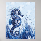 Seashells Seahorse Poster (Voorkant)