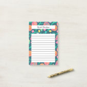 Seashells & Seaweed Tropical Beach CUSTOM Notitieb Post-it® Notes (Op bureau)