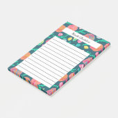 Seashells & Seaweed Tropical Beach CUSTOM Notitieb Post-it® Notes (Schuin)