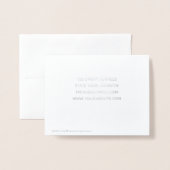 Seashells Silver Folie Kaart (Met envelop)