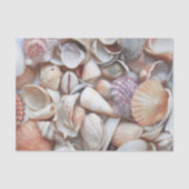 Seashells Sketch Ocean Nautical Beach Tissuepapier (Voorkant)