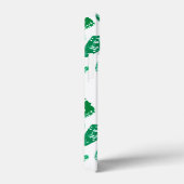 Seashells - smaragdgroen op een witte achtergrond Case-Mate iPhone case (Achterkant / Rechts)