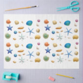 Seashells Stampapier voor loskoppeling instellen Tissuepapier (Craft)
