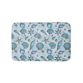 Seashells Starfish Waterverf Opal ID782 Badmat (Voorkant)