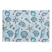 Seashells Starfish Waterverf Opal ID782 Kussensloop (Achterkant)