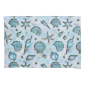 Seashells Starfish Waterverf Opal ID782 Kussensloop (Voorkant)