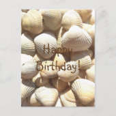 Seashells Summer, Happy Birthday Gefeliciteerd Briefkaart (Voorkant)
