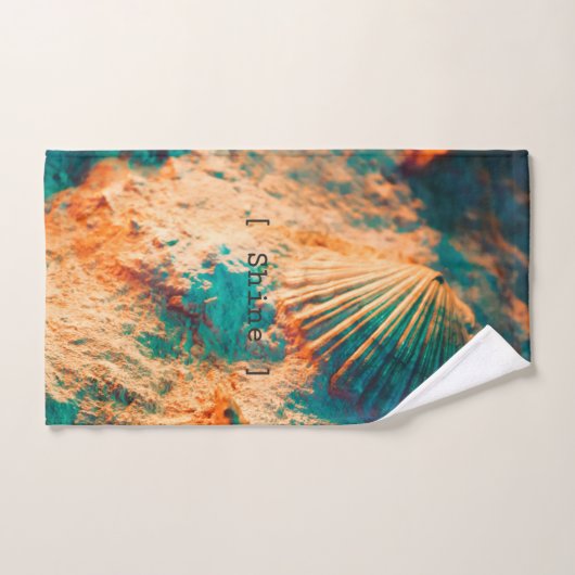 Seashells Summer Photography Bad Handdoek (Handdoek)
