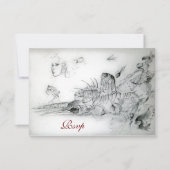 SEASHELLS SWEET 16 ARTIJ, Ruby Monogram Rsvp (Voorkant)