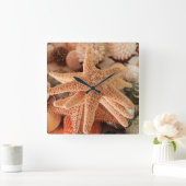 Seashells te koop Zihuatanejo, Mexico Vierkante Klok (Huis)