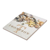 Seashells Tegel, gepersonaliseerd Tegeltje (Zijkant)