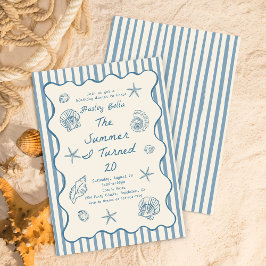 Seashells The Summer I Turned Twenty Birthday Kaart