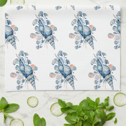 Seashells Theedoek (Gevouwen)