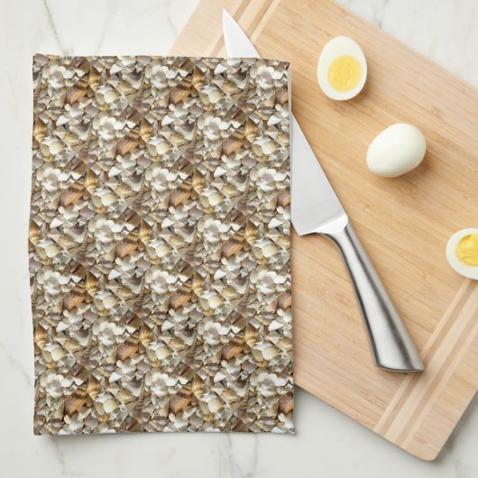Seashells Theedoek (Quarter Fold)