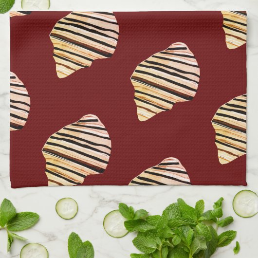 Seashells Theedoek (Gevouwen)