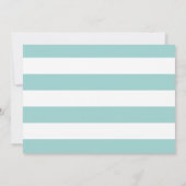 Seashells Turquoise Blue 1st Birthday Foto Kaart (Achterkant)