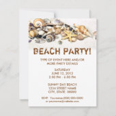 Seashells-uitnodiging Kaart (Voorkant)