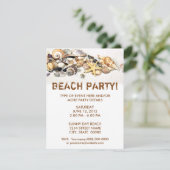 Seashells-uitnodiging Kaart (Staand voorkant)