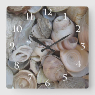 Seashells Vierkante Klok