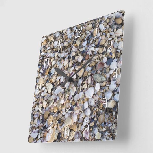 Seashells Vierkante Klok (Hoek)