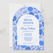 Seashells Vrijgezellenfeest Elegant Beach CUSTOM A Kaart (Voorkant)