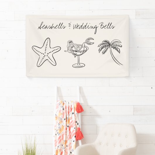 Seashells & Wedding Bells Bachelorette Banner (Insitu)