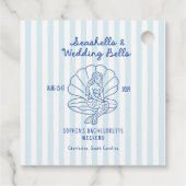 Seashells & Wedding Bells Bachelorette Bedankjes Labels (Achterkant)