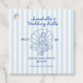 Seashells & Wedding Bells Bachelorette Bedankjes Labels