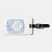 Seashells & Wedding Bells Bachelorette Luggage Tag Bagagelabel (Voorkant horizontaal)