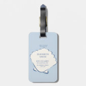 Seashells & Wedding Bells Bachelorette Luggage Tag Bagagelabel (Achterkant verticaal)