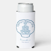 Seashells & Wedding Bells Bachelorette Party Seltzer Blikjeskoeler (Seltzer Voorkant)