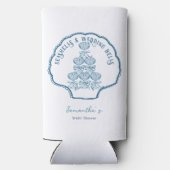 Seashells & Wedding Bells Bachelorette Party Seltzer Blikjeskoeler (Achterkant)