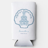 Seashells & Wedding Bells Bachelorette Party Seltzer Blikjeskoeler (Voorkant)