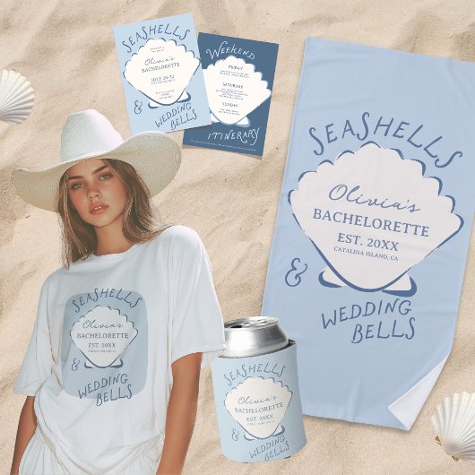 Seashells & Wedding Bells Bachelorette Tri-Blend Shirt