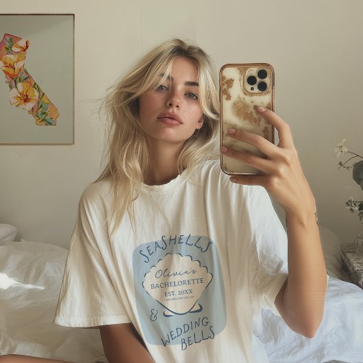 Seashells & Wedding Bells Bachelorette Tri-Blend Shirt