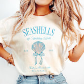 Seashells Wedding Bells Bachelorette Tshirt