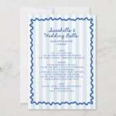 Seashells Wedding Bells Bachelorette Uitnodiging (Achterkant)