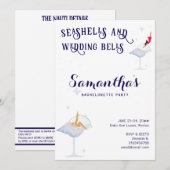 Seashells Wedding Bells Beach Cruise Bachelorette Kaart (Voorkant / Achterkant)