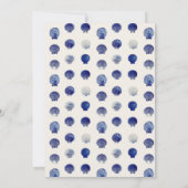 Seashells Wedding Bells Blue Beach Bachelorette Kaart (Achterkant)