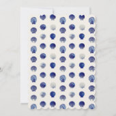 Seashells Wedding Bells Blue Beach Vrijgezellenfee Kaart (Achterkant)