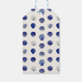 Seashells Wedding Bells Blue Beach Wedding Cadeaulabel (Achterkant)