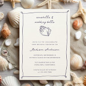 Seashells Wedding Bells Nautisch Vrijgezellenfeest Kaart