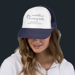 Seashells Wedding Bells Nautische Bachelorette Trucker Pet<br><div class="desc">Seashells Wedding Bells Nautical Bachelorette Party Trucker Hat</div>